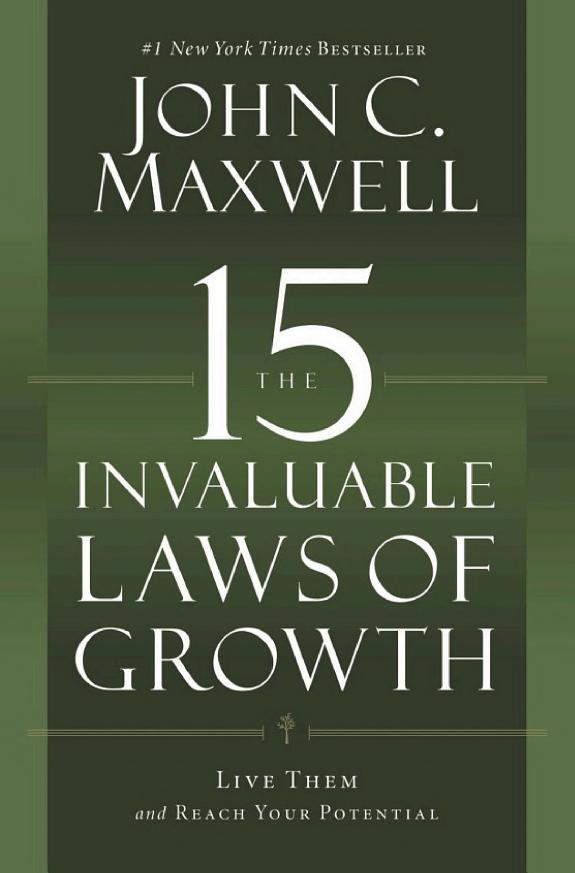 The 15 Invaluable Laws of Growth by John C. Maxwell book cover