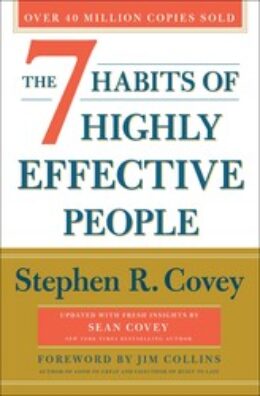 The 7 Habits of Highly Effective People by Stephen R. Covey book cover