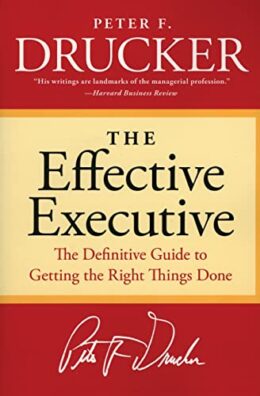The Effective Executive by Peter F. Drucker book cover