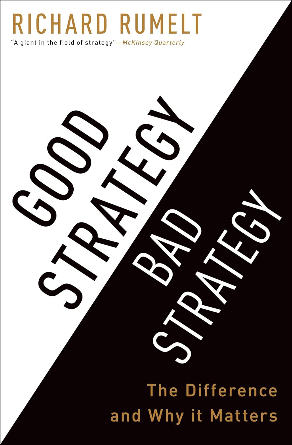 Good Strategy, Bad Strategy by Richard Rumelt, Amazon edition cover
