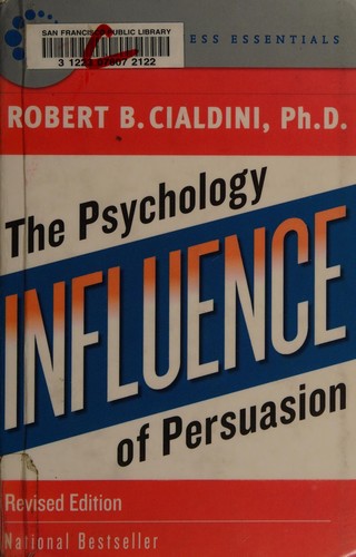 Influence: The Psychology of Persuasion by Robert B. Cialdini, revised edition book cover