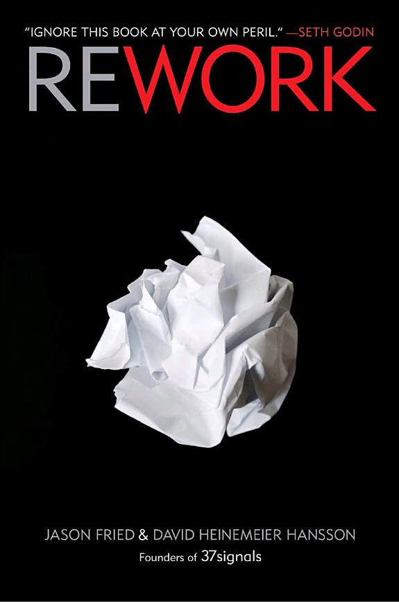 Rework by Jason Fried and David Heinemeier Hansson, matched Amazon edition cover