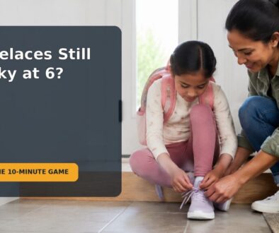 Editorial family scene for My 6-Year-Old Still Can’t Tie Shoelaces: A 10-Minute Fine-Motor Practice for School