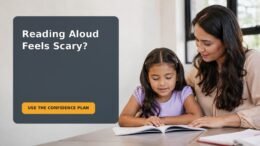 Editorial family scene for My 7-Year-Old Is Nervous About Reading Aloud: A Confidence Plan With the Teacher