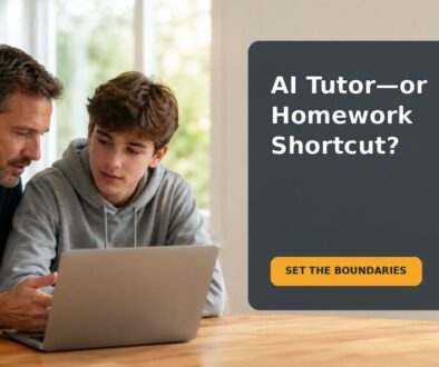 Editorial family scene for My 14-Year-Old Uses AI for Homework: How Do I Tell Tutoring From Cheating?