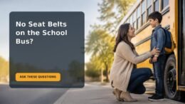 Editorial family scene for My Kindergartner’s School Bus Has No Seat Belts: What Should I Ask the District?
