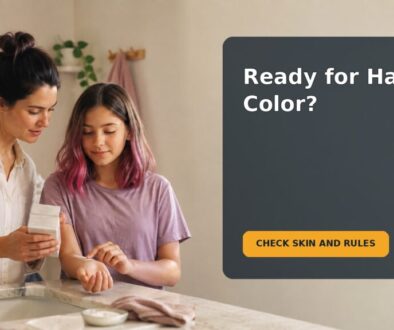 Featured illustration for a parent and tween discussion about safe hair color choices