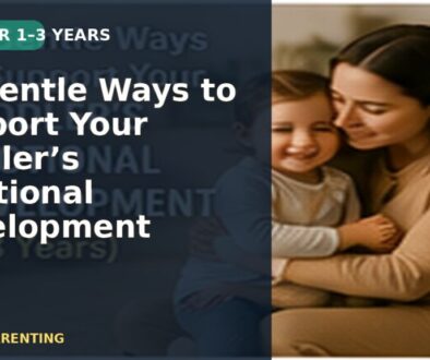Parent comforting a toddler at home, illustrating gentle support for toddler emotional development