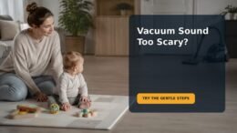 Editorial family scene for My Baby Is Scared of the Vacuum: A Gradual Sound-Exposure Practice
