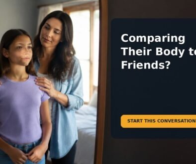Editorial family scene for My Tween Is Comparing Their Body to Friends: A Conversation That Builds Body Respect