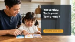 Editorial family scene for My Preschooler Mixes Up Yesterday, Today and Tomorrow: Playful Ways to Build Time Words
