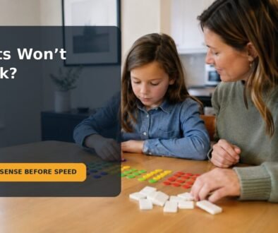 Editorial family scene for My 8-Year-Old Can’t Remember Multiplication Facts: A Low-Pressure Practice Plan That Builds Number Sense