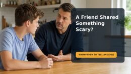 Editorial family scene for My Teen’s Friend Talks About Self-Harm: What Should My Child Do and When Should an Adult Step In?