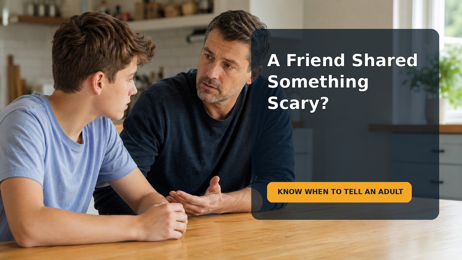 Editorial family scene for My Teen’s Friend Talks About Self-Harm: What Should My Child Do and When Should an Adult Step In?